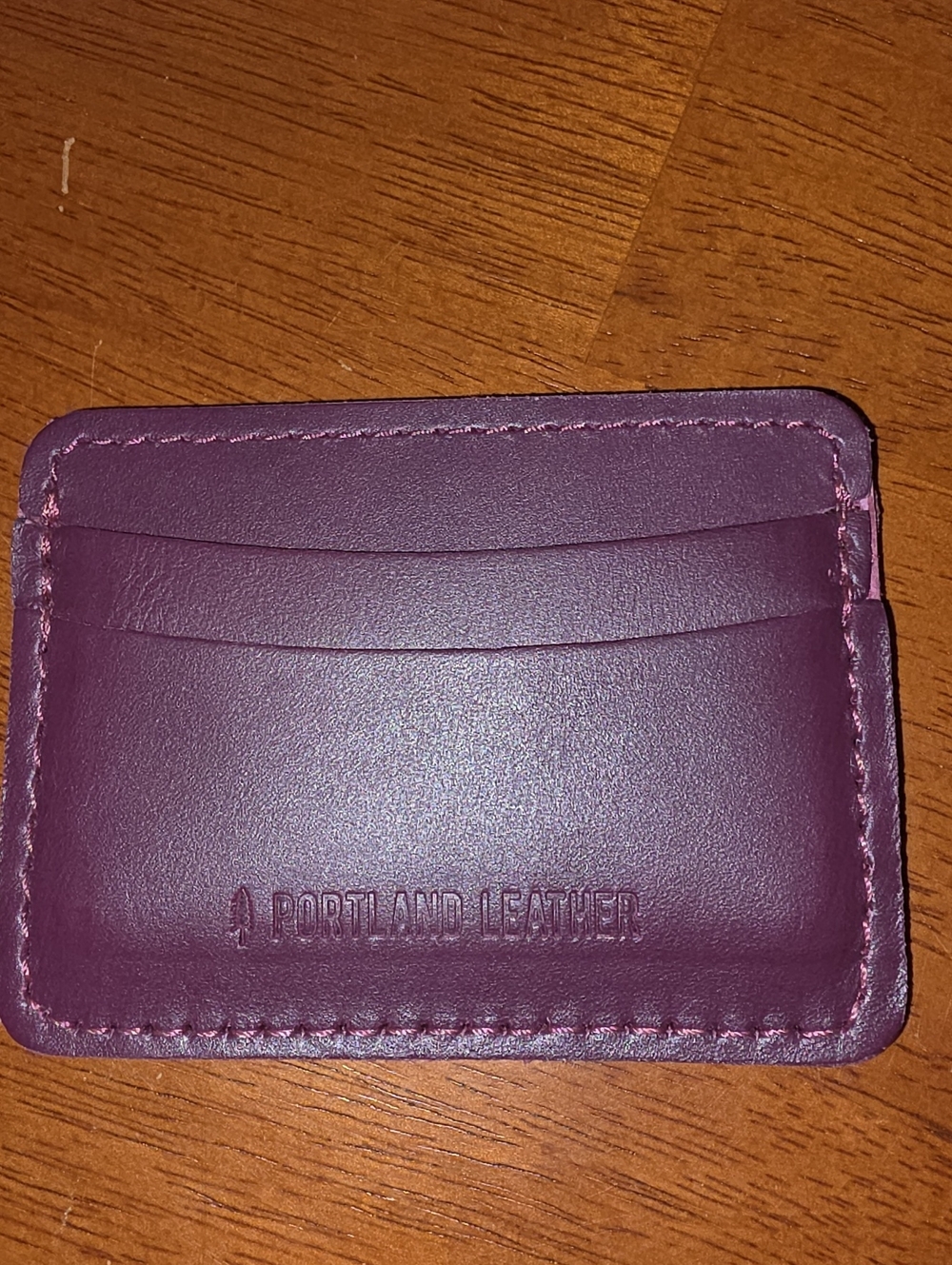 Portland Leather Goods Card Holder - Lollipop - Picture 3 of 3